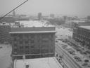 in winter haze