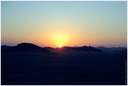 Sunrise in the desert